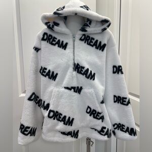 Brand🆕 Fluffy “DREAM” Half-Zip Hoodie